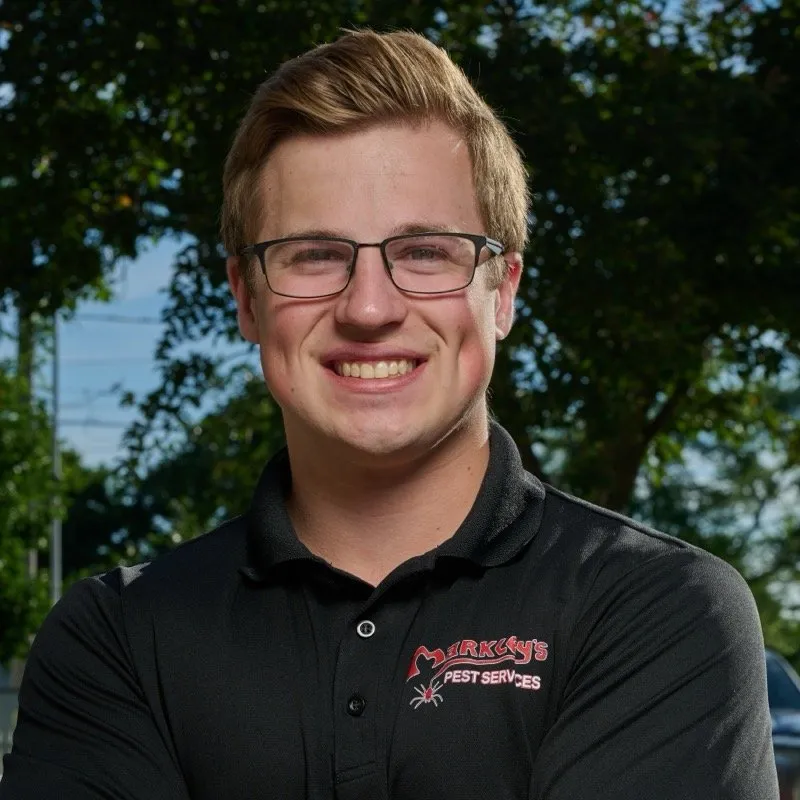 Cade Hessing, service technician at Markley's Pest Elimination Services